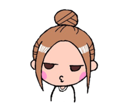 A cheerful girl sticker #6114554