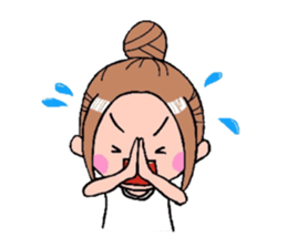 A cheerful girl sticker #6114558