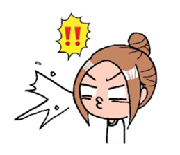 A cheerful girl sticker #6114561