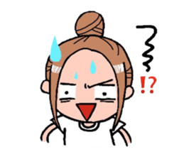 A cheerful girl sticker #6114562