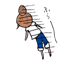 A cheerful girl sticker #6114569