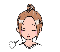 A cheerful girl sticker #6114572