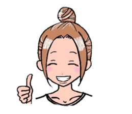 A cheerful girl sticker #6114573
