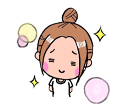 A cheerful girl sticker #6114574