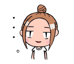 A cheerful girl sticker #6114575