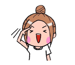A cheerful girl sticker #6114581