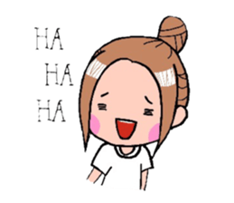 A cheerful girl sticker #6114586