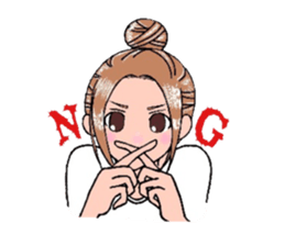 A cheerful girl sticker #6114590