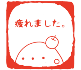 Sticker of an apple chick sticker #6114870