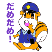Porisu the policeman sticker #6115836