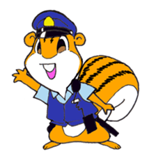 Porisu the policeman sticker #6115857