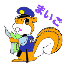Porisu the policeman sticker #6115858