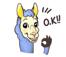 La la Llama sticker #6116057