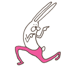 The rabbit in tights sticker #6116152