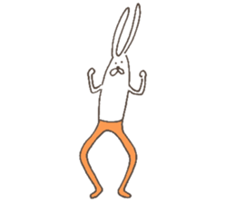 The rabbit in tights sticker #6116153