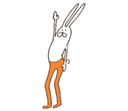 The rabbit in tights sticker #6116155