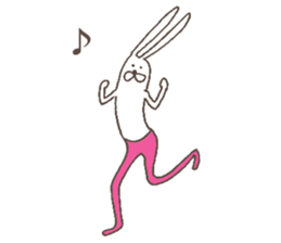 The rabbit in tights sticker #6116167