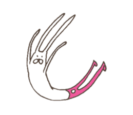 The rabbit in tights sticker #6116168
