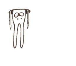 The rabbit in tights sticker #6116173