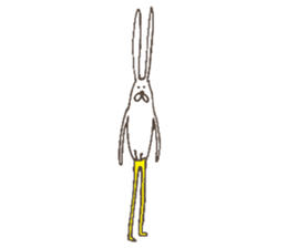 The rabbit in tights sticker #6116176