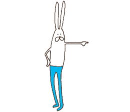 The rabbit in tights sticker #6116179