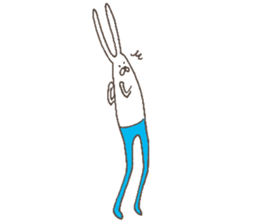The rabbit in tights sticker #6116182