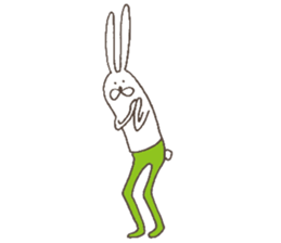 The rabbit in tights sticker #6116184