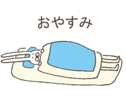 The rabbit in tights sticker #6116186