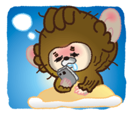 Momokichi of monkey . sticker #6116238