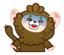 Momokichi of monkey . sticker #6116243