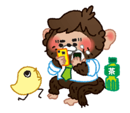 Momokichi of monkey . sticker #6116261