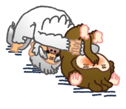 Momokichi of monkey . sticker #6116271