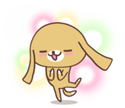 Long ears dog sticker #6116555