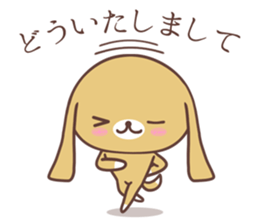 Long ears dog sticker #6116557