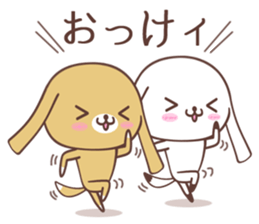 Long ears dog sticker #6116560