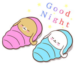 Long ears dog sticker #6116564