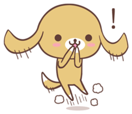 Long ears dog sticker #6116579