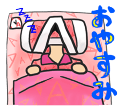 Blood type A type sticker #6116793