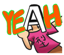 Blood type A type sticker #6116795