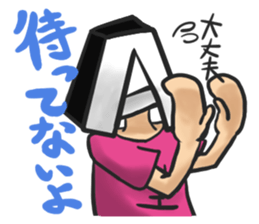 Blood type A type sticker #6116800