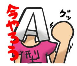 Blood type A type sticker #6116802