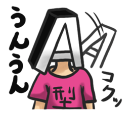 Blood type A type sticker #6116814