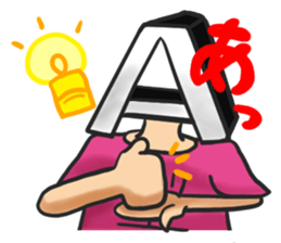 Blood type A type sticker #6116821