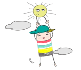 Sports boy sticker #6116993