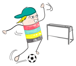 Sports boy sticker #6117003