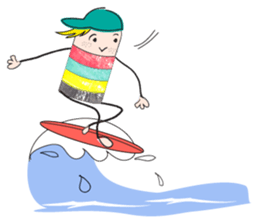 Sports boy sticker #6117004