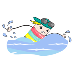 Sports boy sticker #6117010