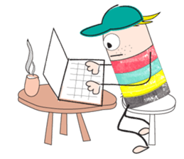 Sports boy sticker #6117014