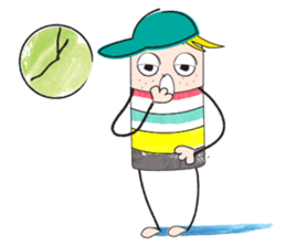 Sports boy sticker #6117019