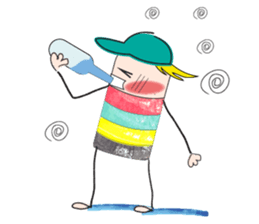 Sports boy sticker #6117030